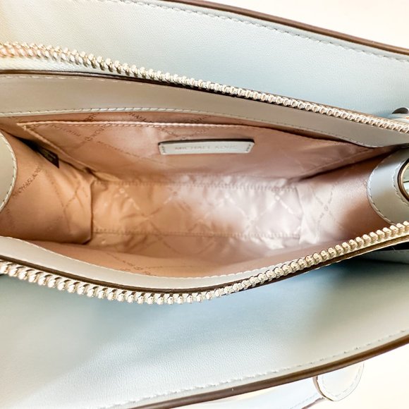 Michael Kors Sheila Small Satchel Shoulder Crossbody Bag Vista Blue - Picture 11 of 13